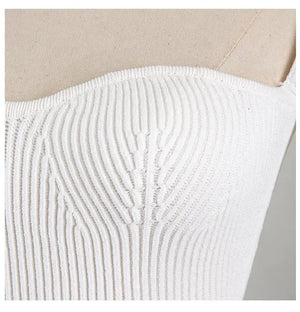 Ribbed Sweetheart Long Sleeve Top Rieworkes