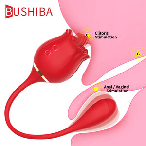Rose Tongue Vibrator for Women - G Spot and Clitoral Stimulation Mimarta
