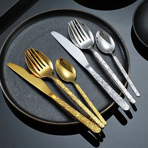 4pcs Stainless Steel Cutlery Set for Christmas Dinner Mimarta