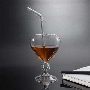 Heart-Shaped Cocktail Glass - Creative Japanese Design Mimarta