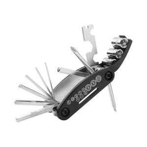 GBZW Bike Tool Kit 16 in 1 Bike Multitool Fold Bicycle Tool Kit Mountain Bike Repair Kit Routine Maintenance and Emergency Repairs Black Mimarta