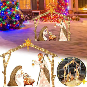 Christmas LED Decorations Family of Three Rieworkes
