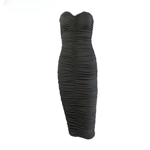 Neon Green Tube Dress Women Rieworkes