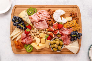 Extra Large Wood Cutting Board 18x12 inch - Butcher Block with Juice Groove, Serving Tray - Wooden Chopping Board for Kitchen Mimarta