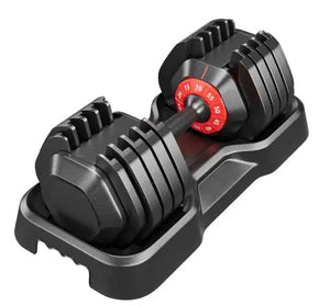 Adjustable Dumbbell Set, 10 In 1 Free Dumbbell For Men And Women, Black Dumbbell For Home Gym, Full Body Workout Fitness, Fast Adjust By Turning Handle 10 Gears55 LB Rieworkes