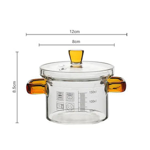 Heat Resistant Borosilicate Glass Soup Pot for Noodles Mimarta