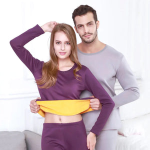 Women's Thick Velvet Thermal Underwear Set for Winter Mimarta