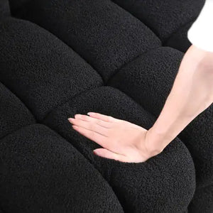 84.3 Length ,35.83 Deepth ,human Body Structure For USA People, Marshmallow Sofa,boucle Sofa ,White Color,3 Seater Rieworkes