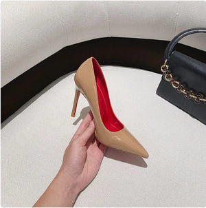 Red Bottom Pointed Heels - Women's Sexy Party Shoes Rieworkes