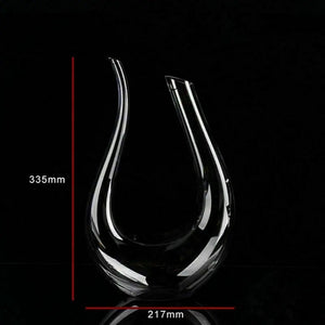 Crystal U-shaped 1500ml Wine Decanter Rieworkes