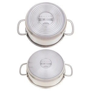 Serenk Modernist Cookware Set Saute Pan Stock Pot, 4 pcs Rieworkes