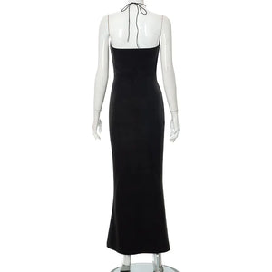 Backless Halter Long Dress Rieworkes