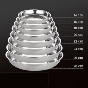 Stainless Steel Tableware Dinner Plate Rieworkes