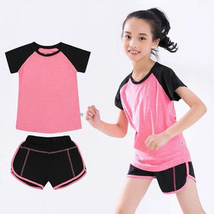 Kids Fitness T-shirt and Gym Shorts Rieworkes