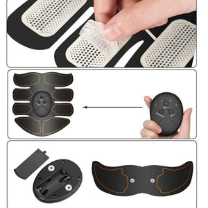 EMS Abdominal Muscle Toning Trainer ABS Stimulator Toner Fitness Binder Gym Belt Rieworkes