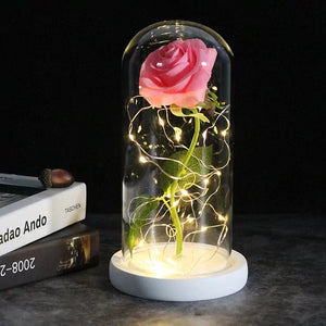 Enchanted Glass Rose Decoration Rieworkes
