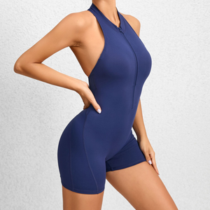 Women's Zipper Yoga Bodysuit Mimarta