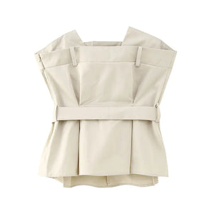 2023 Summer Y2K Chic Ruffled Top and Skirt Set Mimarta