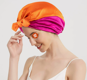 2019 Double Layer Satin Hair Scarf Sleep Cap Mimarta