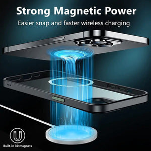 Luxury Magnetic Wireless Charging Case for iPhone Rieworkes
