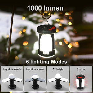 High Power Solar LED Camping Lantern Rieworkes
