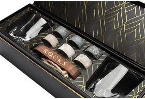 The Connoisseur's Set - Whiskey Stones & Twist Glass Edition Mimarta