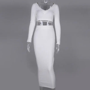 New Women's Cotton Long Sleeve Dress Set for Fall/Winter Mimarta