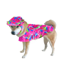 ComfyCamper 80s 90s Dog Costume Beach Cape Visor Hat - Puppy Cat Workout Rollerblade Malibu Ken Movie Halloween Cosplay XL Mimarta