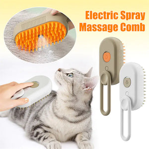 Cat Steam Brush Steamy Dog Brush 3 In 1 Electric Spray Cat Hair Brushes For Massage Pet Grooming Comb Hair Removal Combs Pet Products Rieworkes