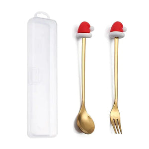 Christmas Cutlery Set: Festive Spoon and Fork Rieworkes