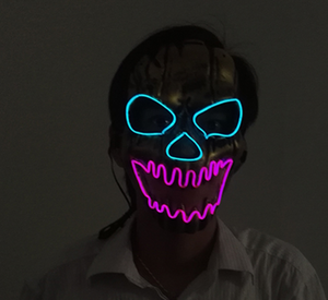 LED Light-Up Mask - Glow in the Dark (LED Mask) Mimarta
