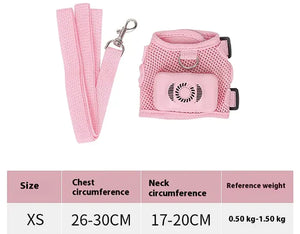 Pets Dog Vest Chest Strap Harness Air Conditioner Cooling And Breathable With Air Conditioner Pet Products Rieworkes