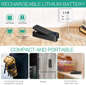 Rechargeable Portable Mini Bag Sealer Rieworkes