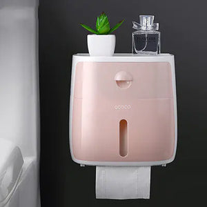 Tissue Box and Bathroom Storage Organizer Shelf Mimarta