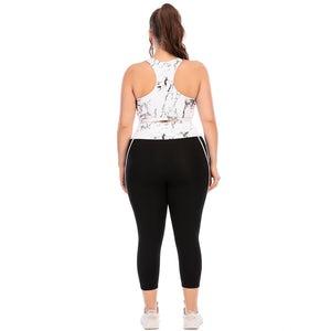 Plus Size Women's 2-Piece Gym Fitness Tracksuit Set Mimarta