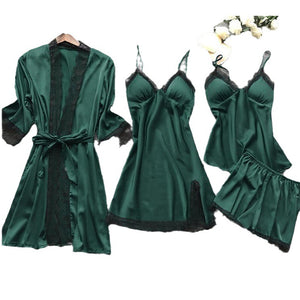 Summer Sexy Women's Loungewear Pajama Set (4 Pieces) Mimarta