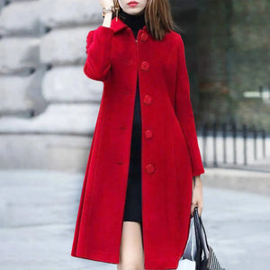 Mid Length Elegant Warm Winter Coat Rieworkes