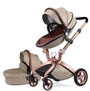 Luxury Fold Convertible Stroller 3 in 1 Rieworkes