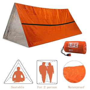 Survival Tube Emergency Tent With Whistle Rieworkes