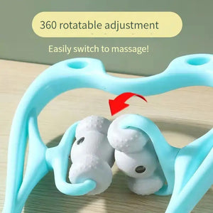 Neck Massager For Pain Relief Deep Tissue 360 Degree Neck Roller With 96 Pressure Point Neckbud Massage Roller For Neck Shoulder Waist Leg Foot Handheld Relaxer Tool Rieworkes