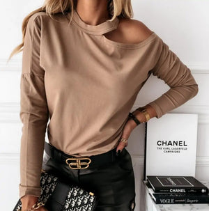 Elegant O-Neck Pullover Rieworkes