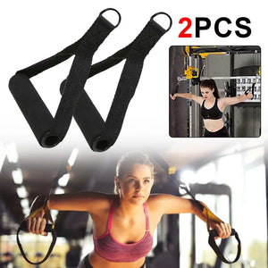 Nylon Tricep Rope Cable Handles: Gym Machine Attachment Set Rieworkes