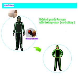Custom Glow-in-the-Dark Couple Stage Costumes Mimarta