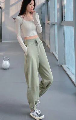 Women's Loose Print Sweatpants and Hoodie Set Mimarta