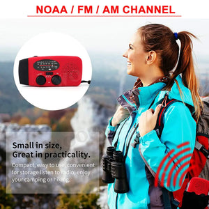 Versatile Emergency Radio with Powerful Flashlight Rieworkes