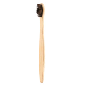 Natural Bamboo Toothbrush Flat Bamboo Handle Soft Bristle Toothbrush Rieworkes