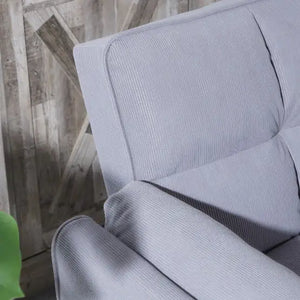 2064 Corduroy Sofa Sofa Bed-Smoke Gray Mimarta