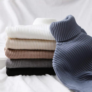 Women's Fitted Turtleneck Sweater for Fall/Winter Mimarta