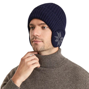 Winter Knit Beanie with Ear Protection for Men and Women Mimarta