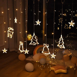 LED Star Curtain Fairy String Lights Rieworkes